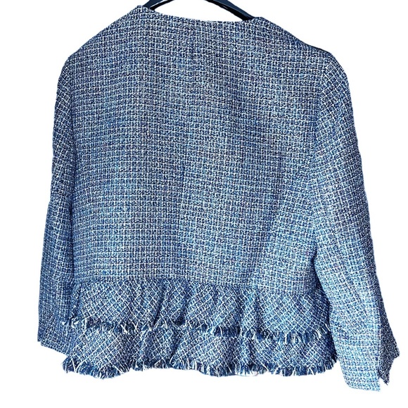 Nine West Metallic Multicolor Jacket With Tiers & Trim, 16 - Picture 9 of 12